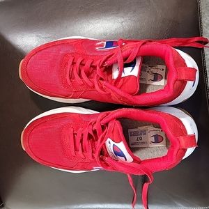 Awesome Champion Red Sneakers